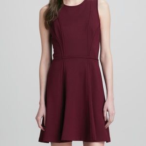 Ali Ro Fit and Flare Burgundy Dress